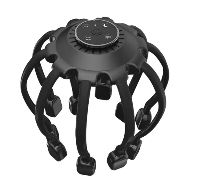 New Smart Octopus 4 Modes Vibration Scalp Relax Rechargeable Head Therapy Machine Head Massager