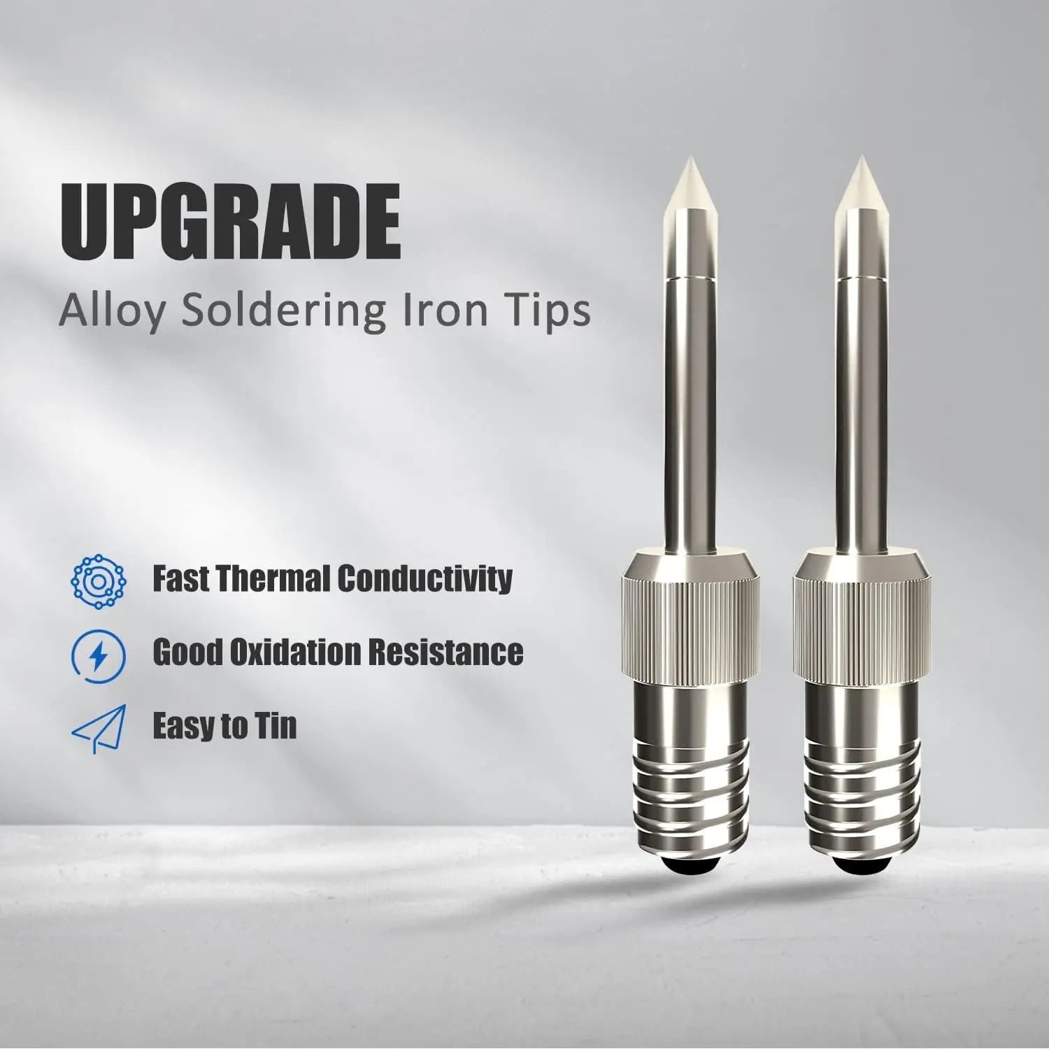 2PCS Soldering iron replacement tips welding head for FROGBRO Rechargeable Battery 5v 8w Cordless Soldering Iron