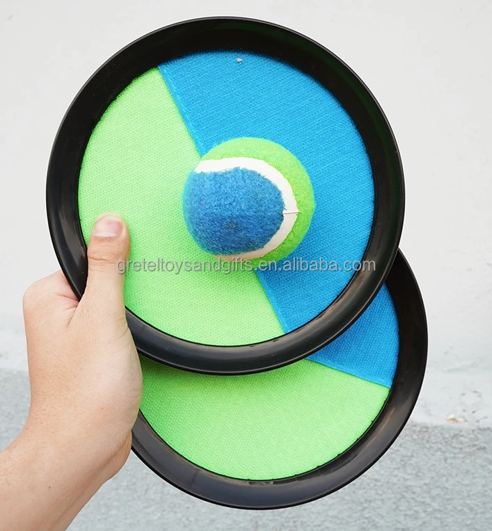 Gretel Toy Best Sale Outdoor Sports -child Games Throw Sticky Balls And Catch Toss Sucker Sticky Ball Set Catch Ball Set