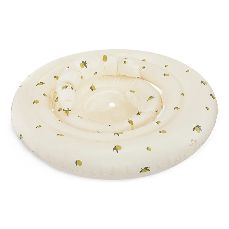 Factory customized eco-friendly thickened vinyl inflatable baby swimming laps pool ring seat float