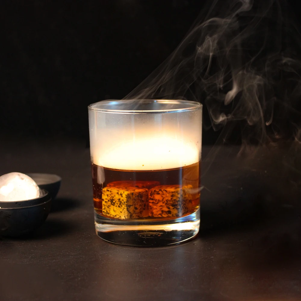 Promotional holiday gifts flavour blaster pro whisky cocktail smoker kit with torch and wood chip