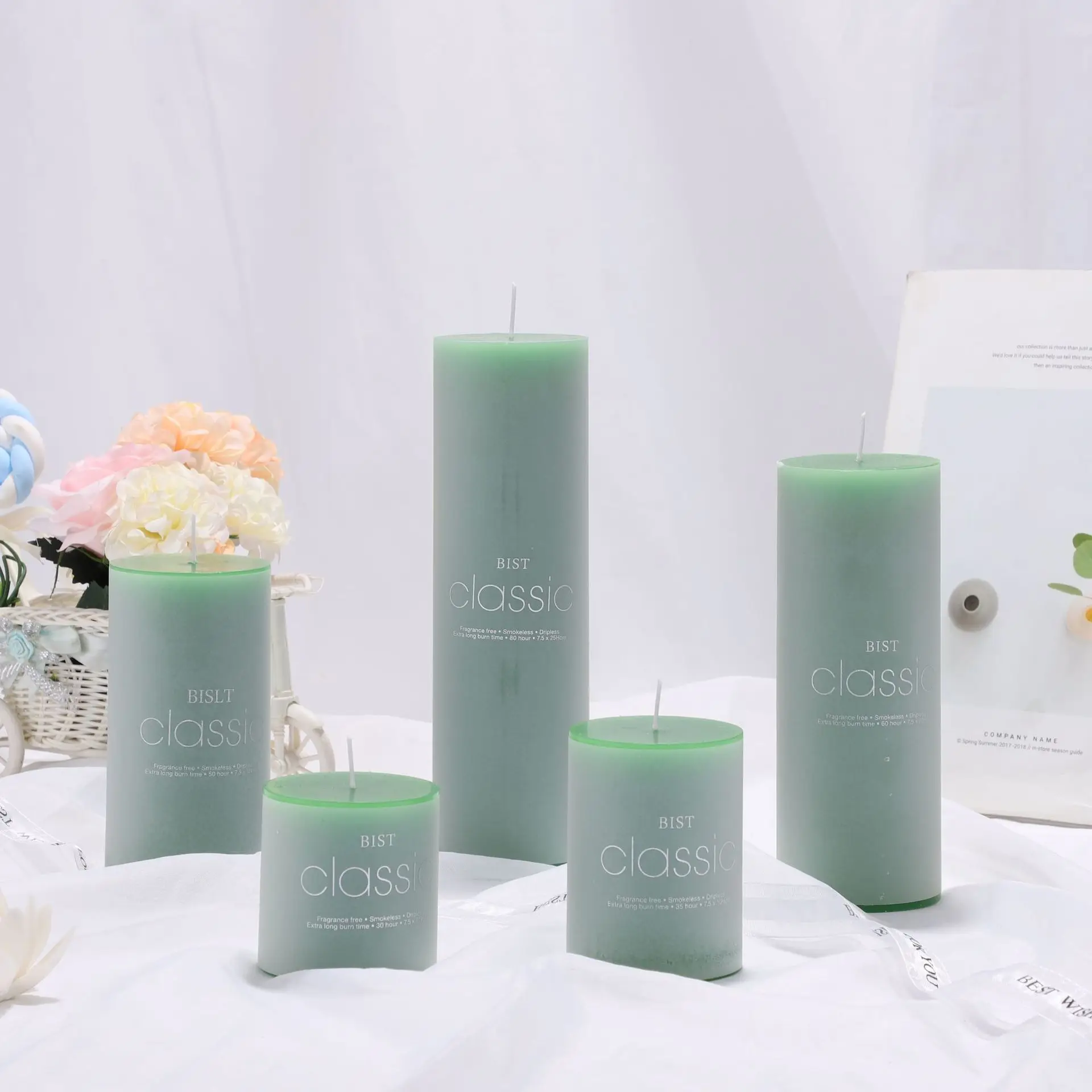 Home Decoration Handmade Factory Supplier of Pillar Candle Colored Columnar Candles