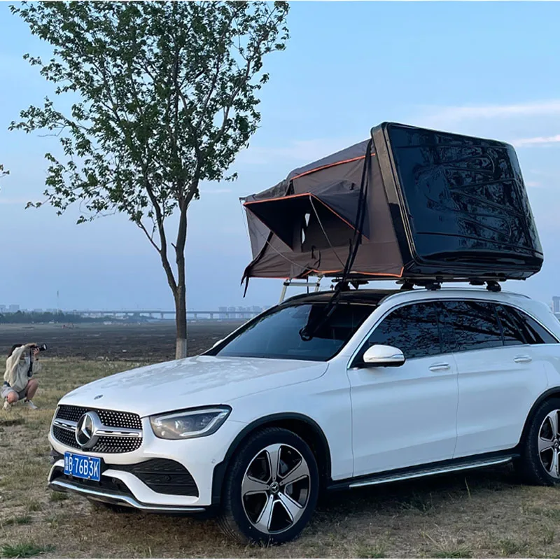 Hard Shell 4x4 Suv Waterproof Sunshade Folding Roof Top Pop-up Car Camping Outdoor Tent With Awning