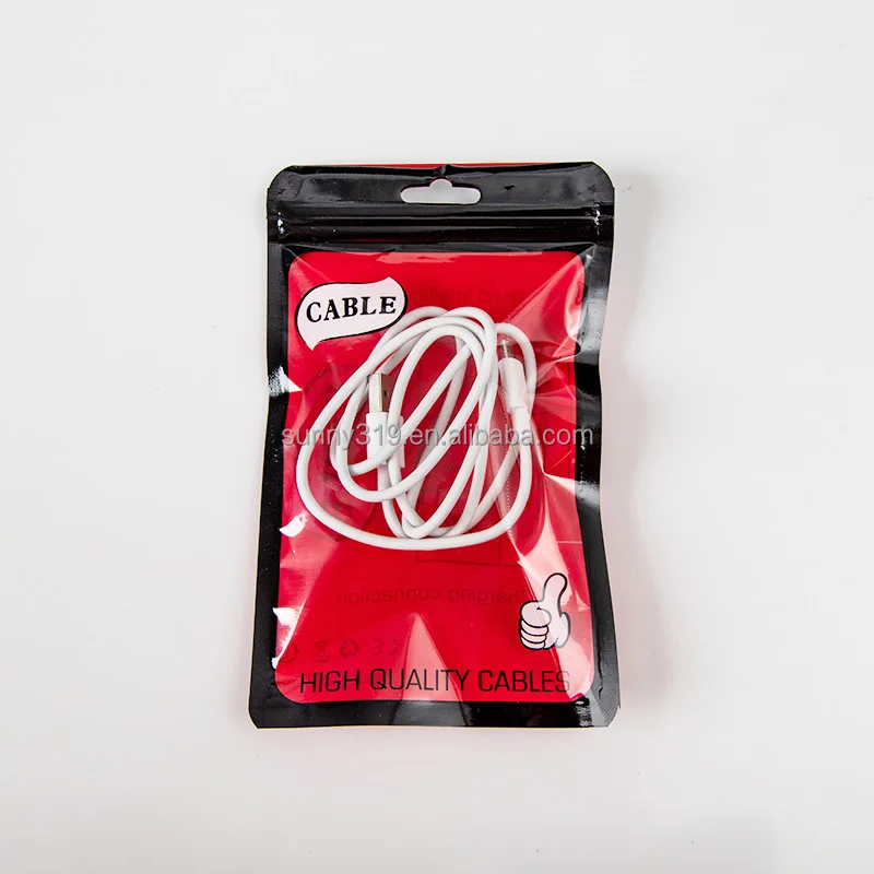 Binkey brand wholesales packaging bag plastic ziplock bag packaging opp mobile phone accessories custom print logo