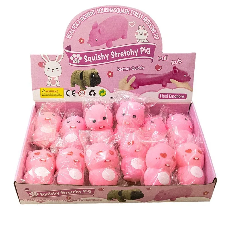 Wholesale TPR Cute Pet Stress Relief Toy Beaver Mochi Stress Animals Squeeze Toy Ruby For Kids Office Desk Ornaments