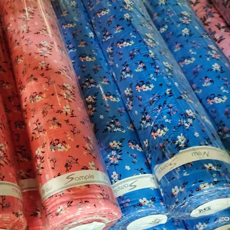 Ready To Ship 100% Rayon Floral In Stock Factory Direct Wholesale Digital Print Rayon Fabric