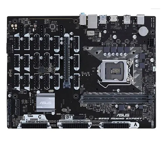 Новинка B250 MINING EXPERT оригинальный рабочий стол 1151 B250M DDR4 материнская плата LGA i7/i5/i3 USB3.0 SATA3 19 GPU