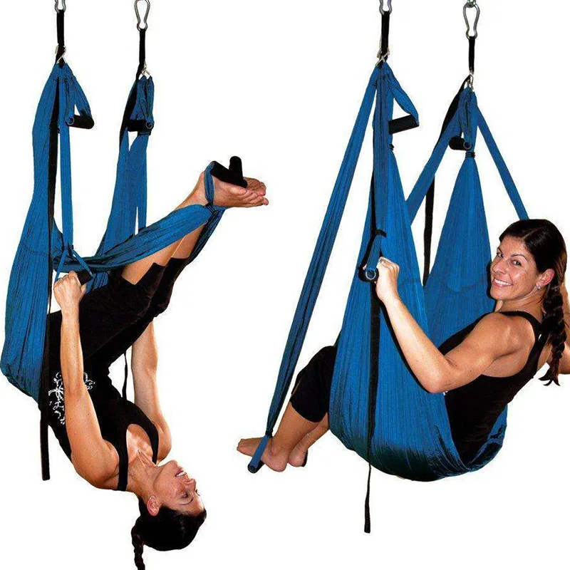 Silk Aerial Flying Yoga Swing Set, Yoga Hammock with Inversion Tool for Gym Home, Pilates and Fitness