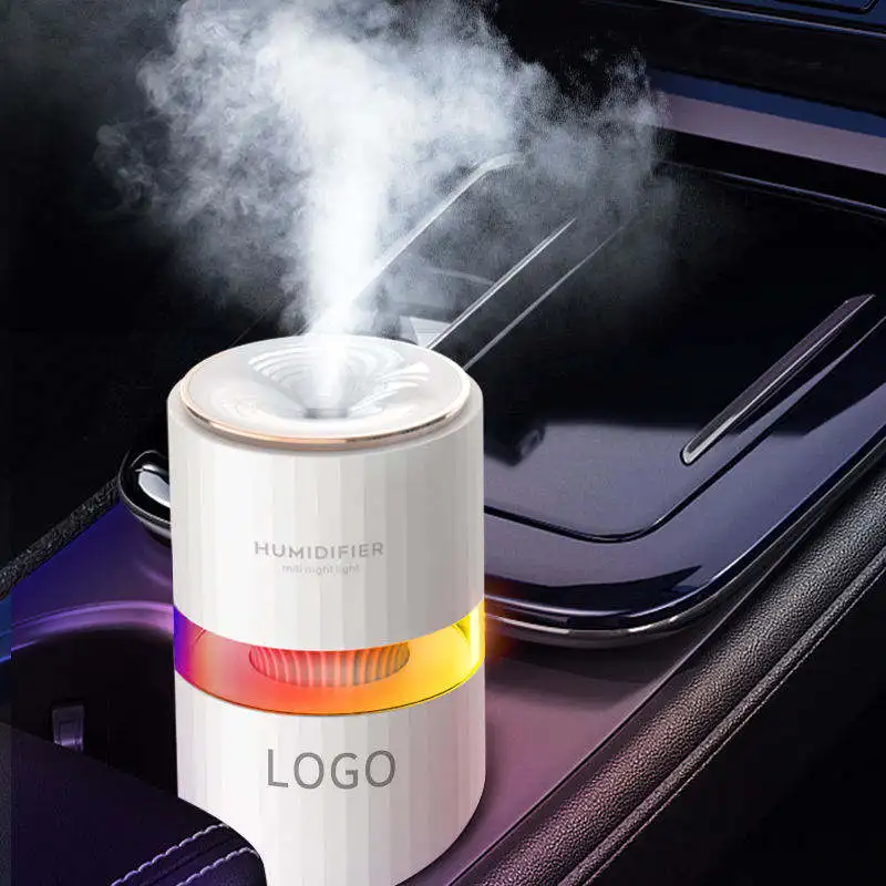 USB Ultrasonic Air Humidifier LED Lamp Mini Essential Oil Diffuser Car Purifier Aroma Anion Mist Maker With Romantic Light