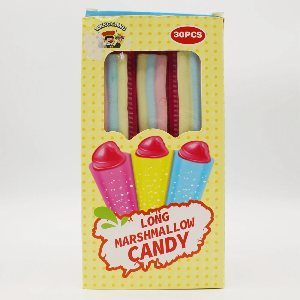 Hot Sale Fruit Flavored Sponge Cotton Candy Soft Gummy Marshmallows Candy with Popping Candy