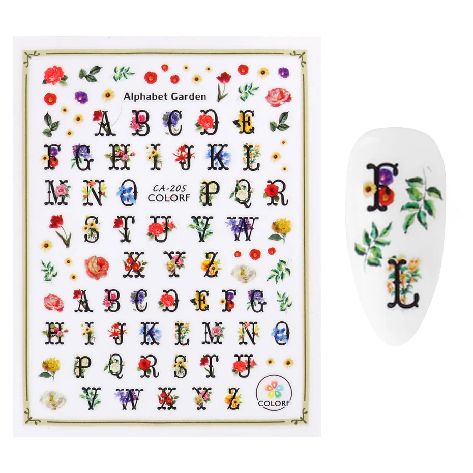 Factory OEM 3d For Nails Butterfly Nail Stickers with high quality