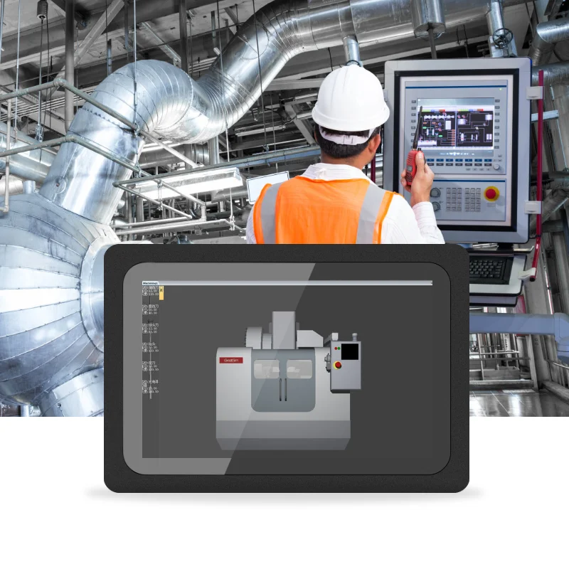 HUGEROCK PTC10A 1-Year 8 1200*800 10.1 inch monitor computer Business Android Promotion All In One Industrial Panel Pc