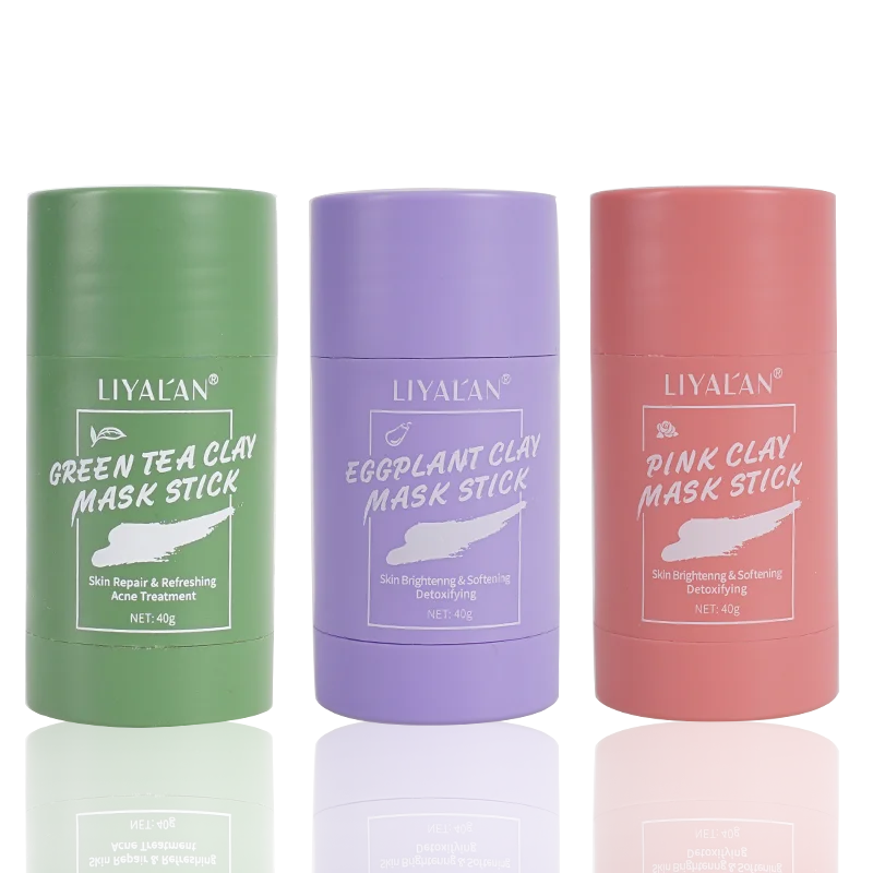 Beauty Skin Care Facial Cleansing Natural Organic Clay Cream Face Mud Private Label Organic Green Tea Mask Stick