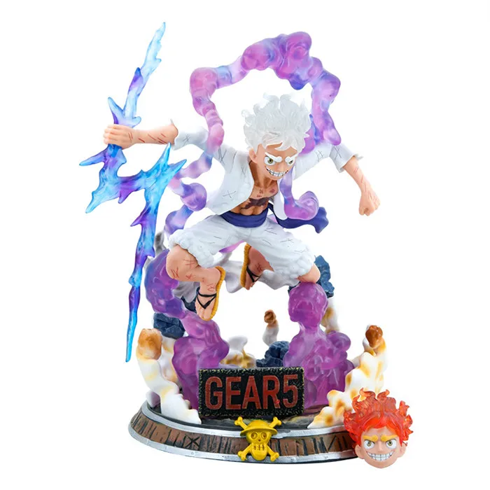 36 см Luffy Nika Gear 5 Sun God UI Devil Fruit аниме ПВХ фигурки