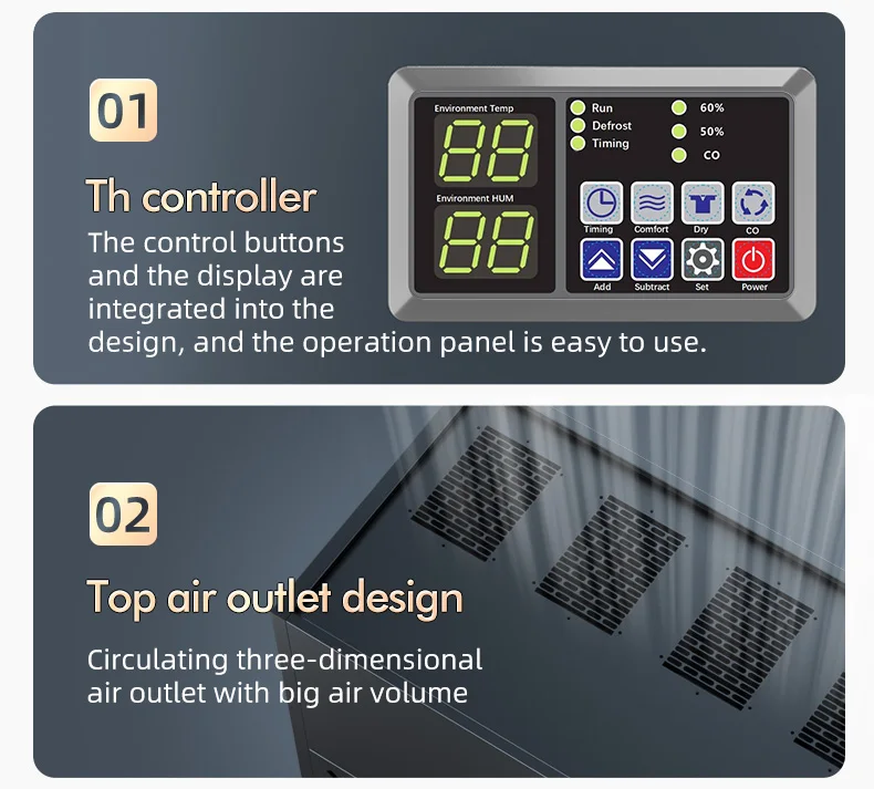 New design 960L/D  industrial portable R410 refrigerant dehumidifier for grow room stock