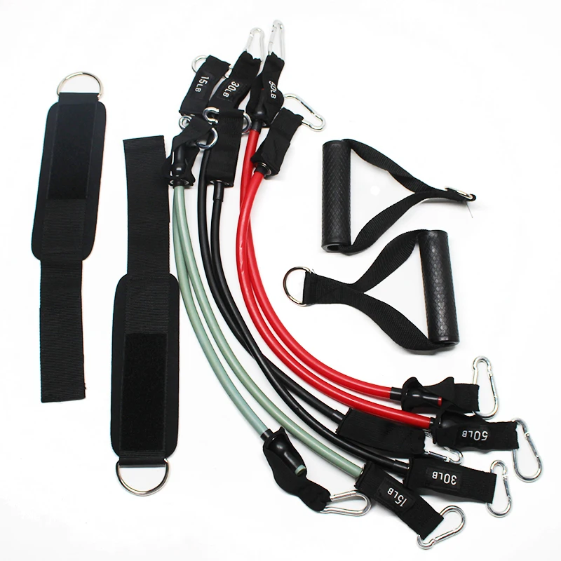 Double layer Latex Fitness Resistance Bands Exercise Tubes Practical Training Elastic Band Yoga Workout Cordages Yoga Pull Rope