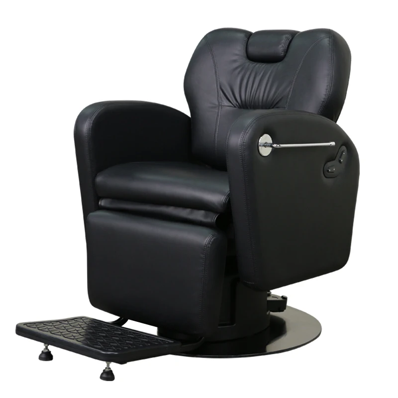 Professional Electric Barber Chair for Men with 2 Motors Hairdressing Equipment Beauty Salon Furniture for Hair Stylist