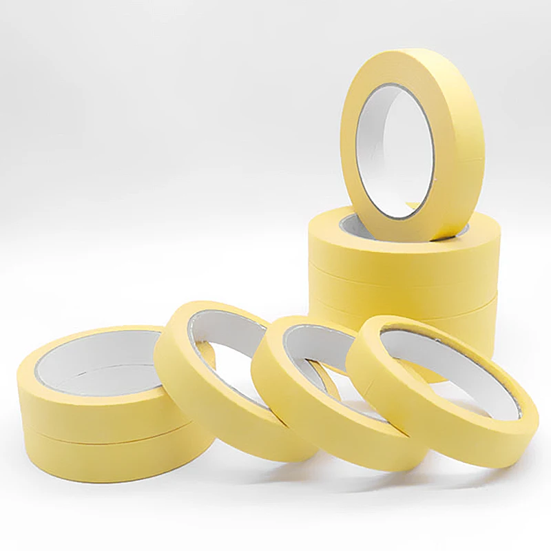 Magnetic Eyelash General Purpose Sharp Edge Wall Art Yellow Crepe Paper Masking Tape