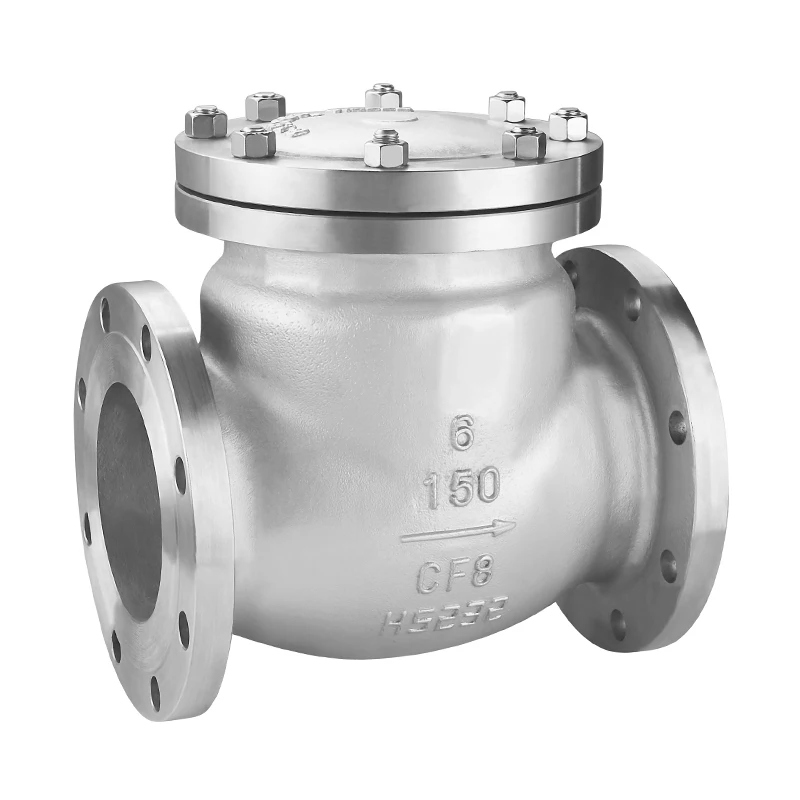 Flanged Control Flow Stainless Steel 316 304 Metal Nps Pn16 Industrial Water Gas Oil Steam Stop Cf8 Swing Flange Check