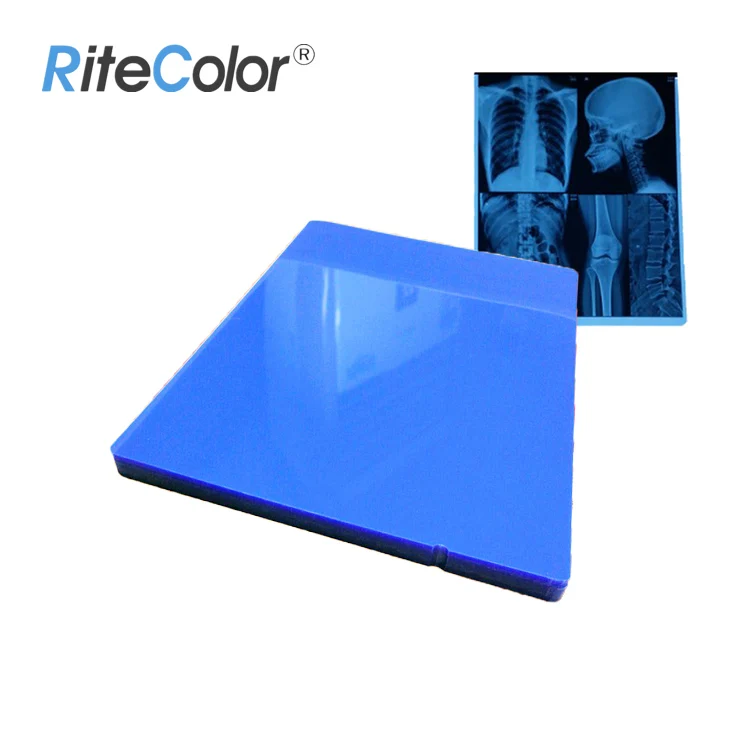 Waterproof PET Base Material Medical 210um Blue Inkjet XRay Film Manufacture