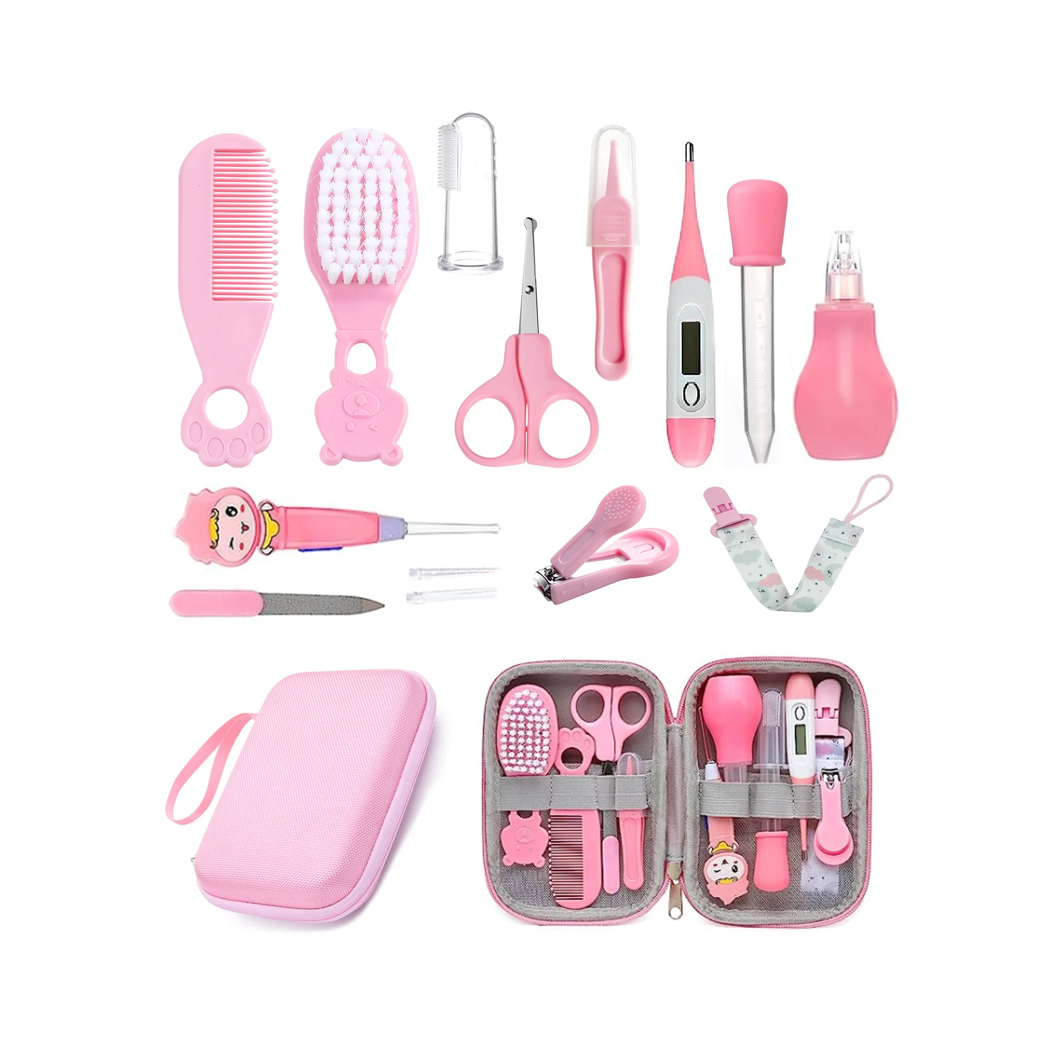 Best Seller Customized Safety Baby Healthcare and Grooming Kit Infant Baby Girls Boys Present Daily care for newborn babies
