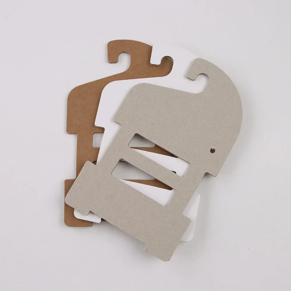 Cheap free new design customized baby cloth hanger paper clothes hanger for christmas