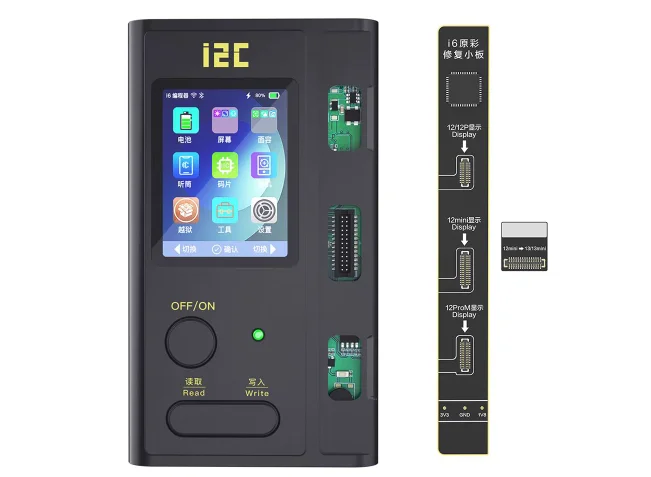 I2C i6 Intelligent Programmer For iPhone 6 to14 Pro Max Photosensitive Original Color Battery Fingerprint Dot Matrix Repair Tool