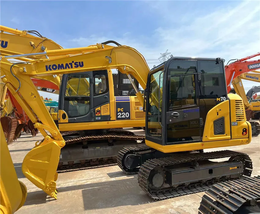 second hand used komatsu crawler excavator pc70 in good condition