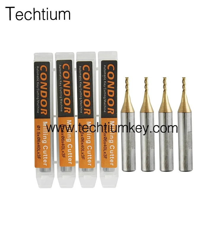 Original VVDI 1.5mm Carbide End Mills Cutter for XHORSE Key Cutting Machine CONDOR Dolphin 007 005 XC009 XC002 2mm 2.5mm