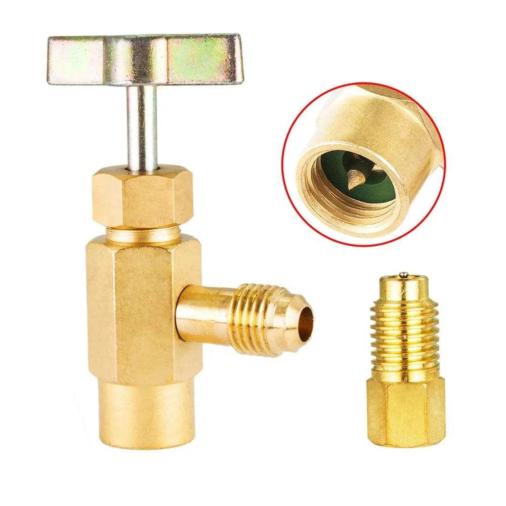 R134A Can Tap Refrigerant Dispenser with Tank Adapter