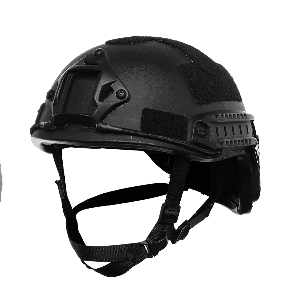 Ballistic helmet high cut FAST model level NIJ IIIA.44 color black advanced combat helmet