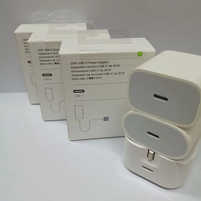 For iPhone adapter 20w charger PD USB-C Fast Charger EU US UK travel adaptor Type c Wall Chargers Plug for iPhone 14 13 12 block