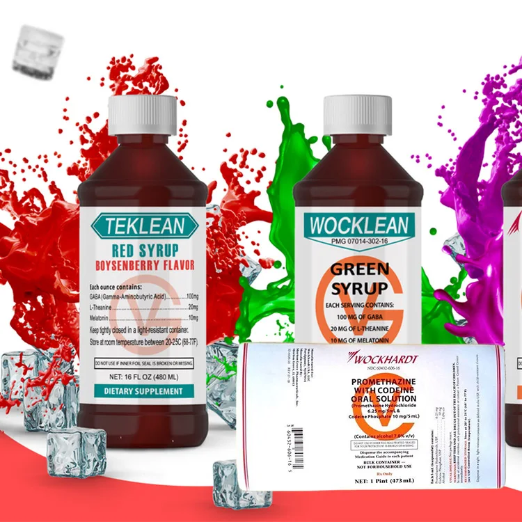 Factory Oem Odm Hi-Tech Wockhardt Cough Syrup Label Stickers Oral Solution Wockhardt Labels Medical Packaging Sticker