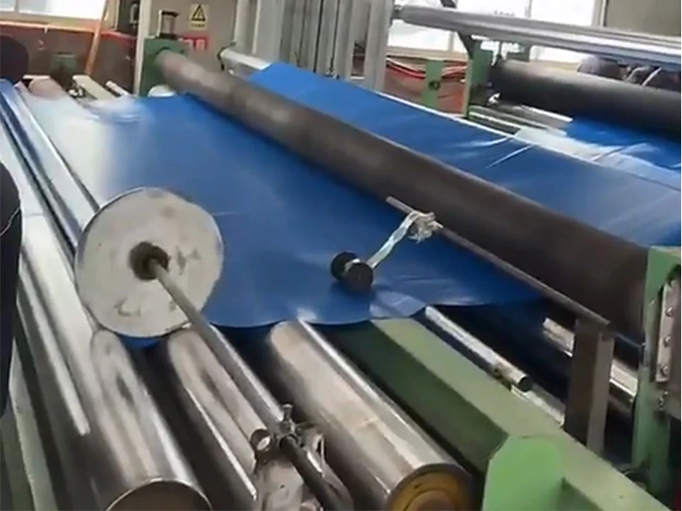 Two Layers Co-extrusion Hdpe Pavement Geomembrane Production Line Film Blowing Machine Plastic Extruder