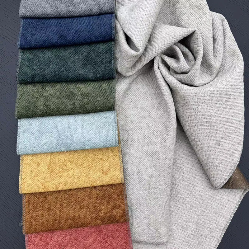 High Quality Super Soft Velvet Sofa Cloth Back Holland Embroidered Velvet Fabric