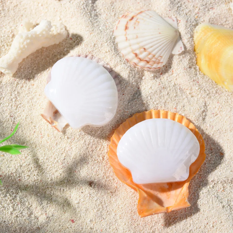 Customized Shell Shape Soap Handmade  100% Custom Bath Soap Hand Soap