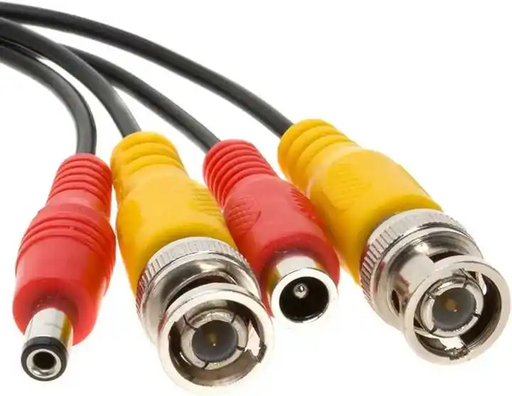 10M 20M 30M 50M Black BNC Video Power Cable/Wire for Security Camera DVR, Surveillance System Cctv Extension Cable