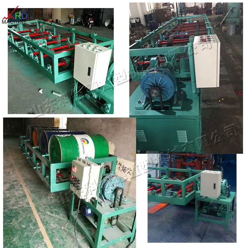Plastic Drum Residue Oil Scale Flushing Machine Iron drum internal cleaning equipment Rotary Barrel Brushing Machine