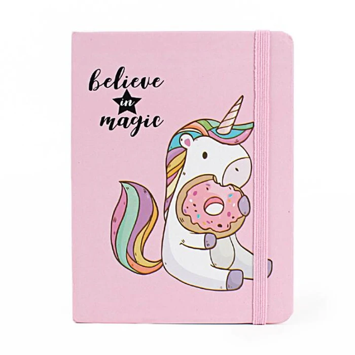 Заказная печать А5 А6 дневник Единорог записная книжка канцелярские товары жесткий чехол переработанная бумага