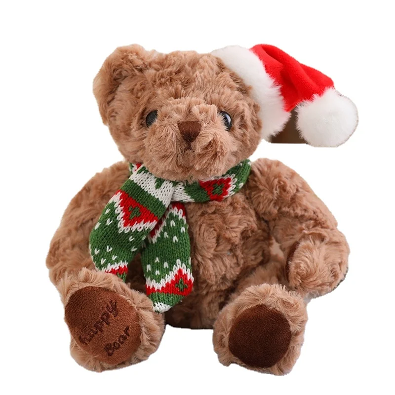 Manufacturers Wholesale Stuffed 20cm Toy Bear Bow Tie Hat Wear Clothes  To Send Gifts To Children Friends