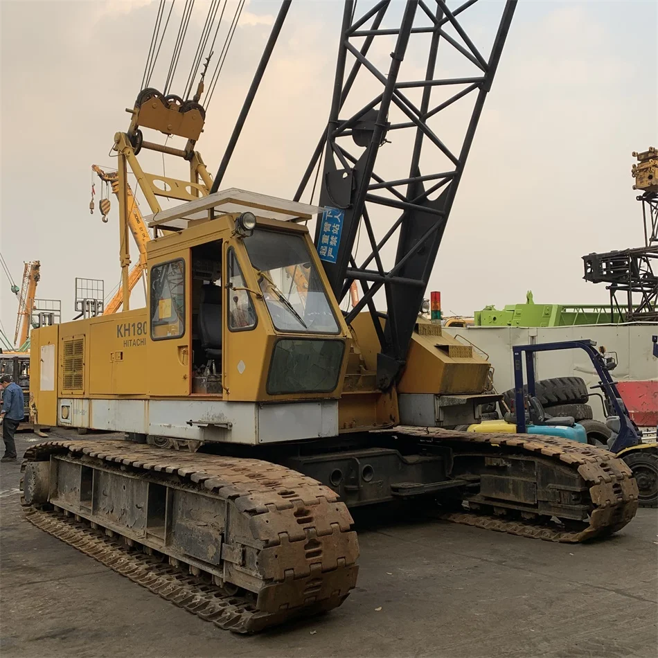 Sale In Shanghai HITACHI KH180-3 Used Crawler Crane 50Ton crane