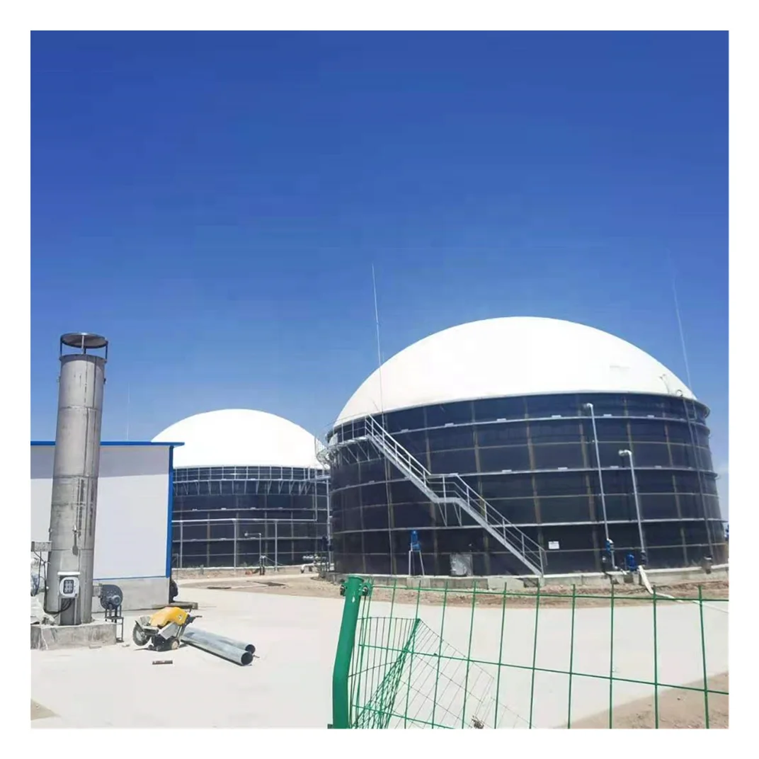 Biogas digester anaerobic digester for a sewage plant methane tank glass fused to steel