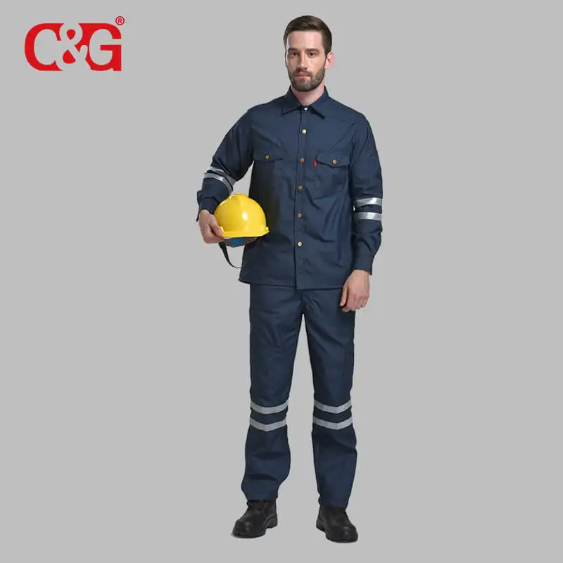 Nomex Fabric Shirt and Pants Protective Workwear Fire Resistant Clothing
