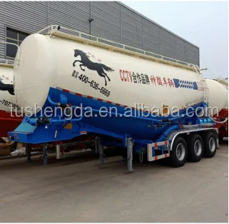 Cement bulker powder tanker semi trailer with optional volume