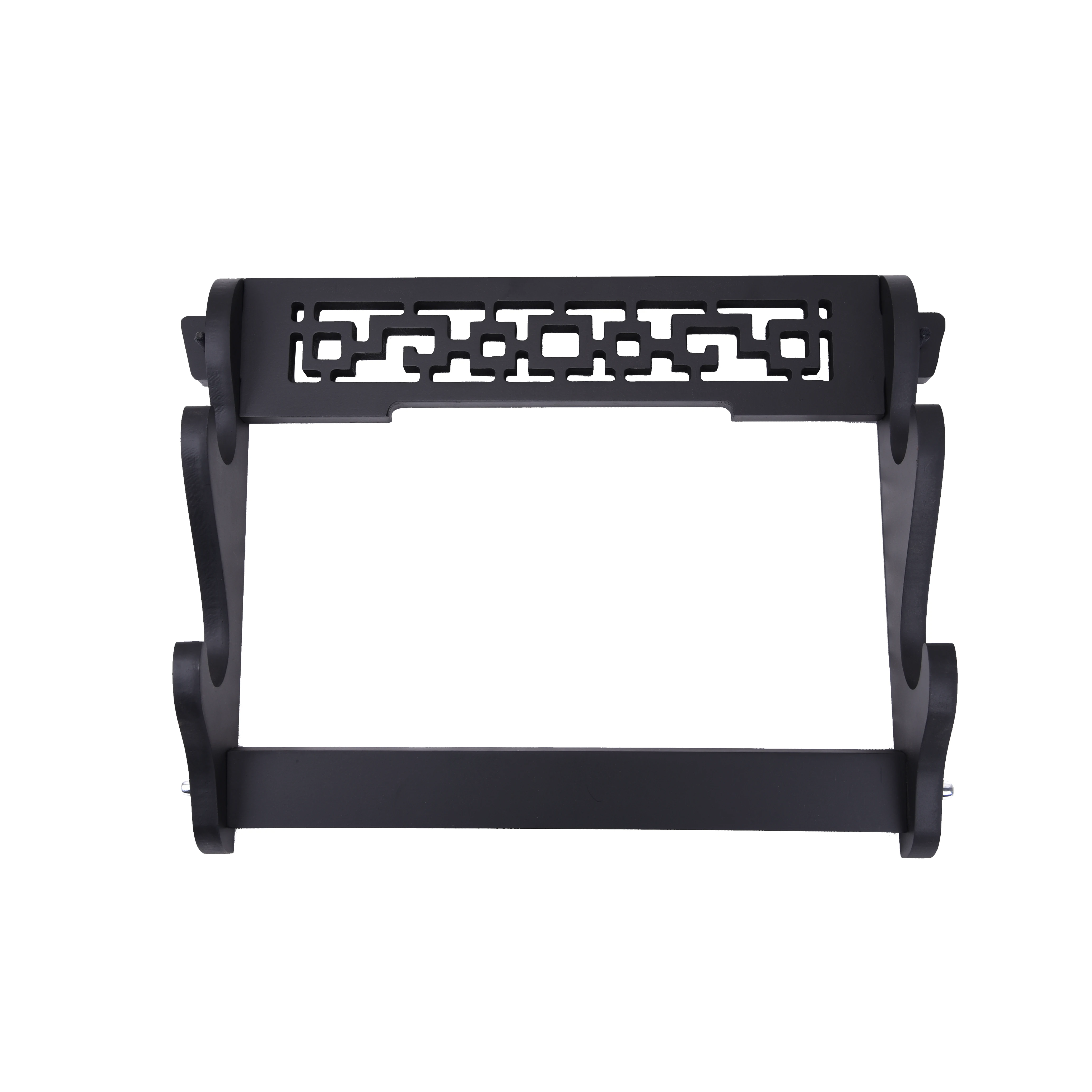 Wall-mounted double layer sword stand Wooden Sword Stand for Decoration