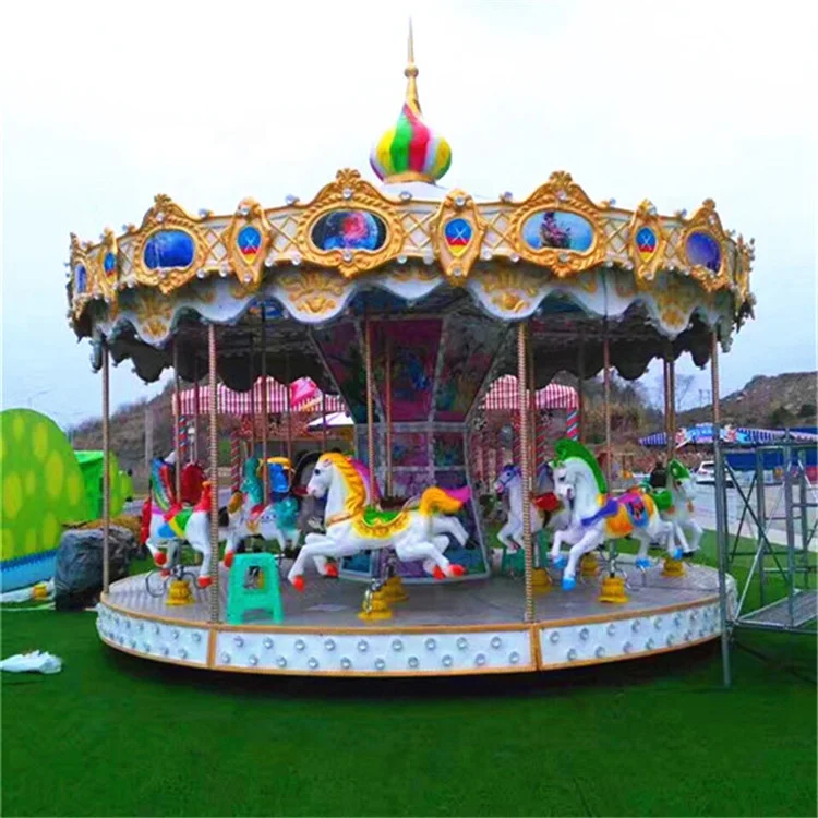 Factory price carousel horse amusement park rides amusement park swing carousel ride