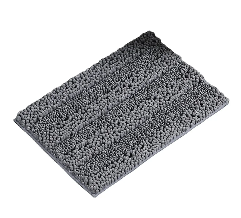 High Quality Water Absorbent Microfiber Chenille Noodle Washable Bath Rug