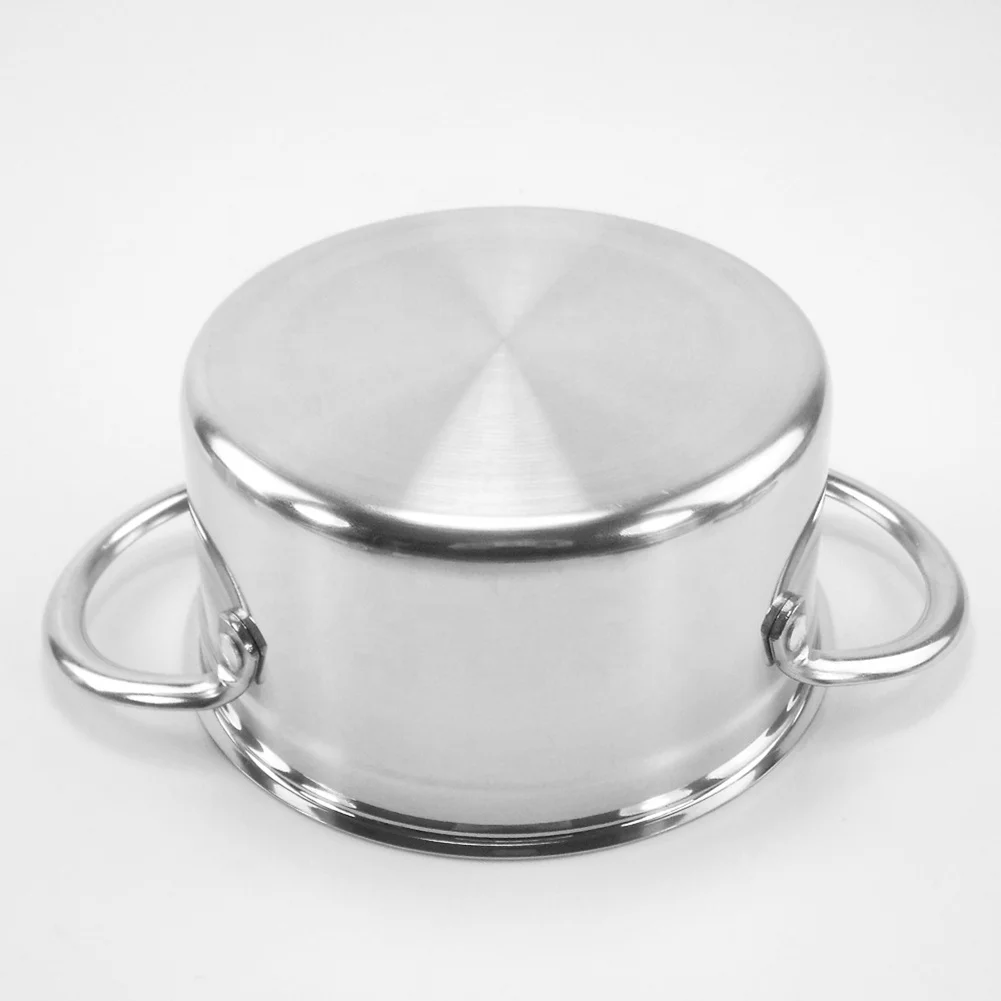 High Quality Stainless steel mini hot pot milk pot with glass lid