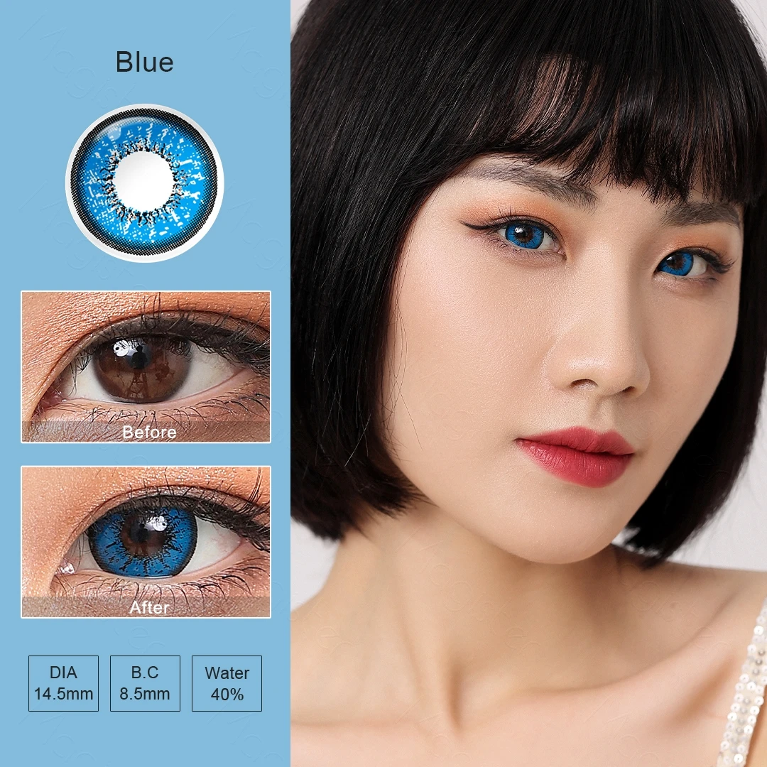 Magister Flame Cosmetic Colored Contacts Color Contact Lenses with circle Big Eye Colored Contact Lens