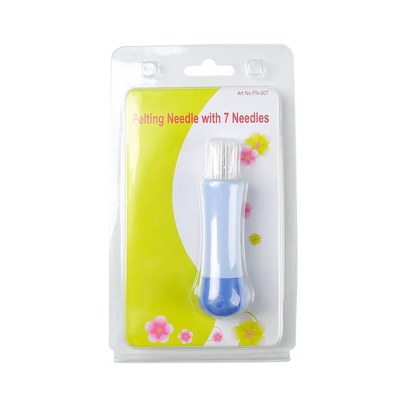 Felting Needle Felt Poke 8 Needle Wood Handle Wool Felt Tools 3 needle wooden handle